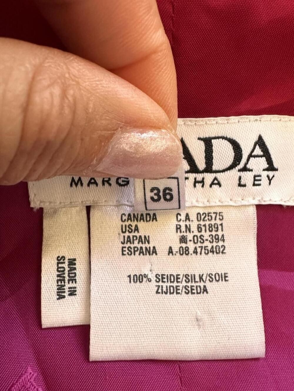 Vintage Escada Margaretha Ley Silk Tank Top EU 36 Pink Starburst Print - Picture 9 of 14